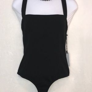 ASTR the Label Shelley Halter Bodysuit Medium